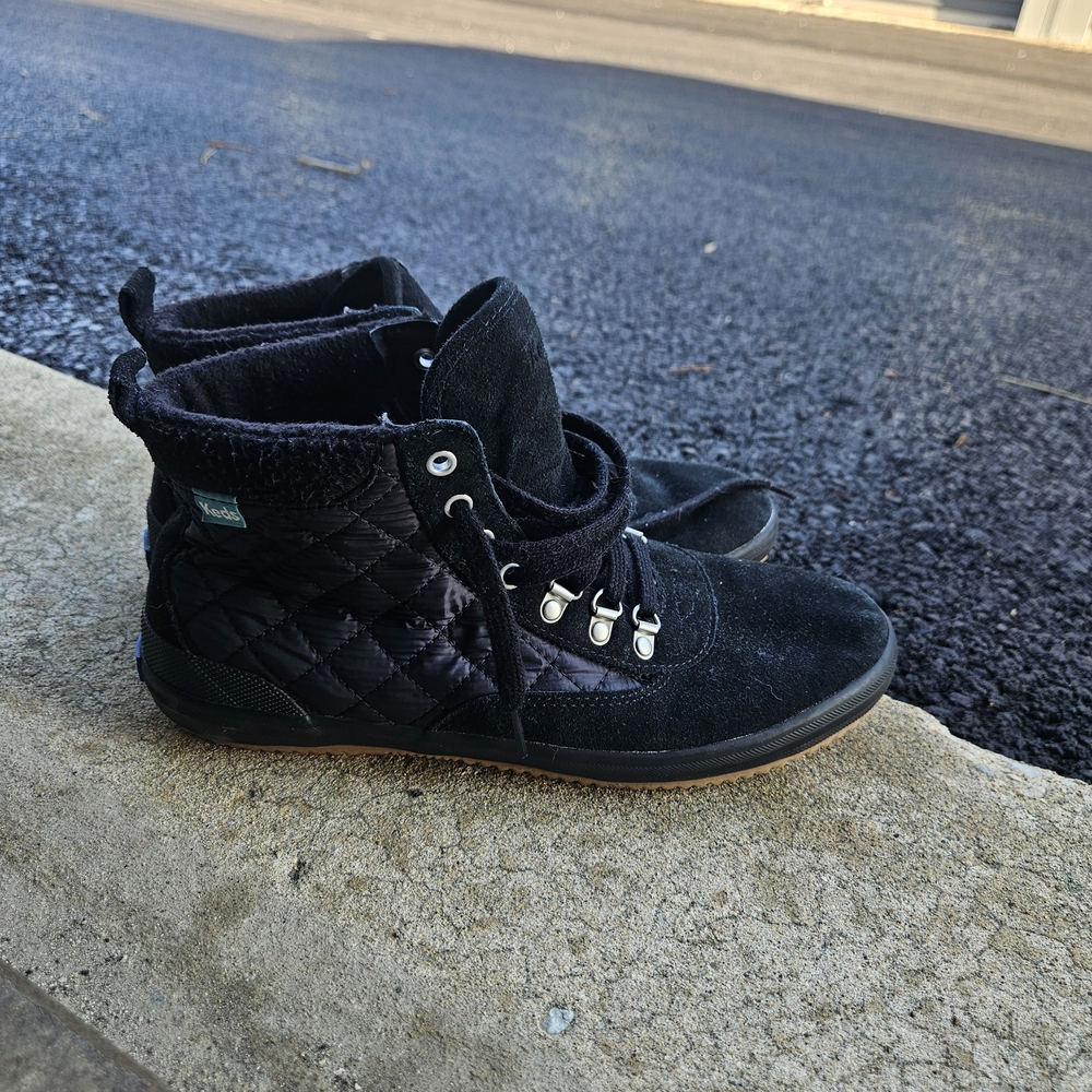 Keds Women's Black Quilted High-Top Athletic Sneakers